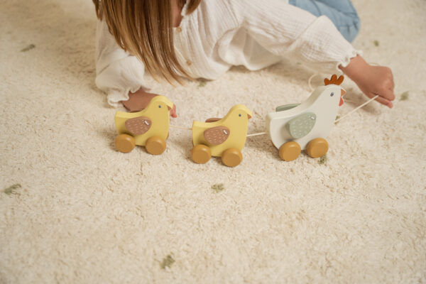 Pull along chickens Little Farm FSC